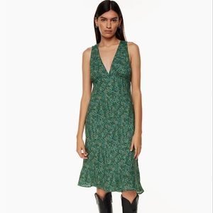 Aritzia Wilfred - Deep V Orchestra Midi Dress